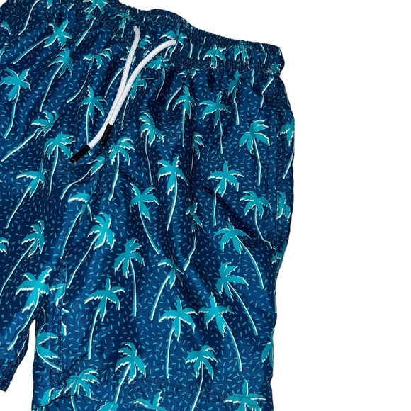 Maamgic kids boys swim trunks palm trees blue 8 bathing suit swimsuit - Picture 2 of 4